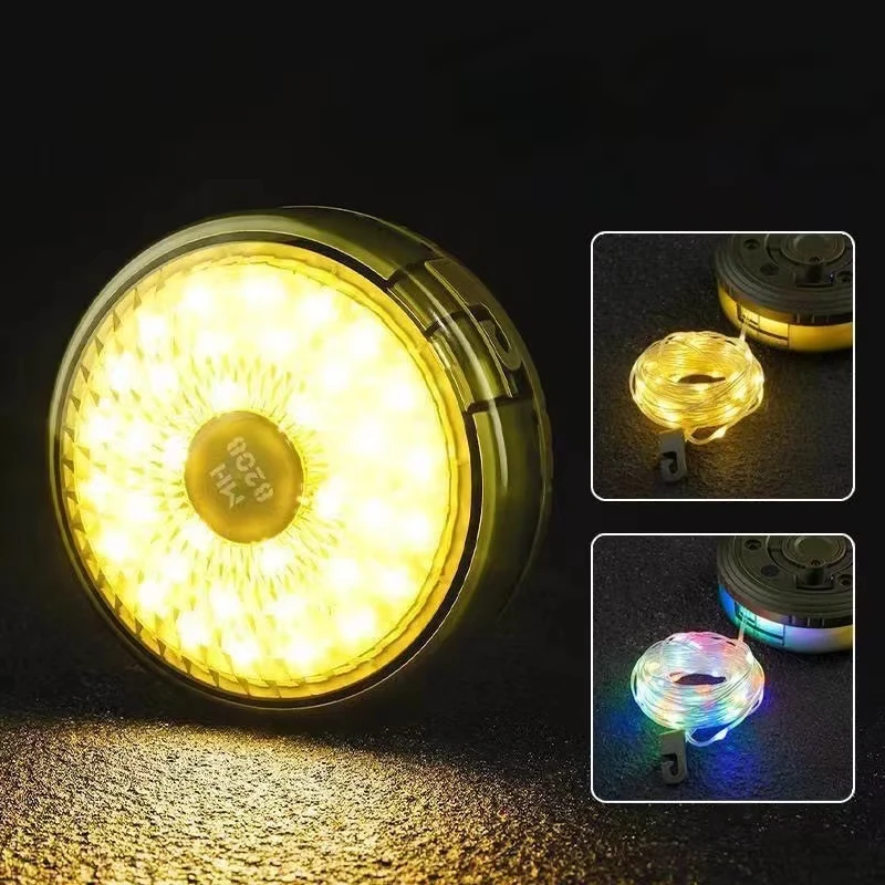 product new rechargeable power bank atmosphere light dimmable starry fairy camping string light for outdoor decoration ambiance lighting-38