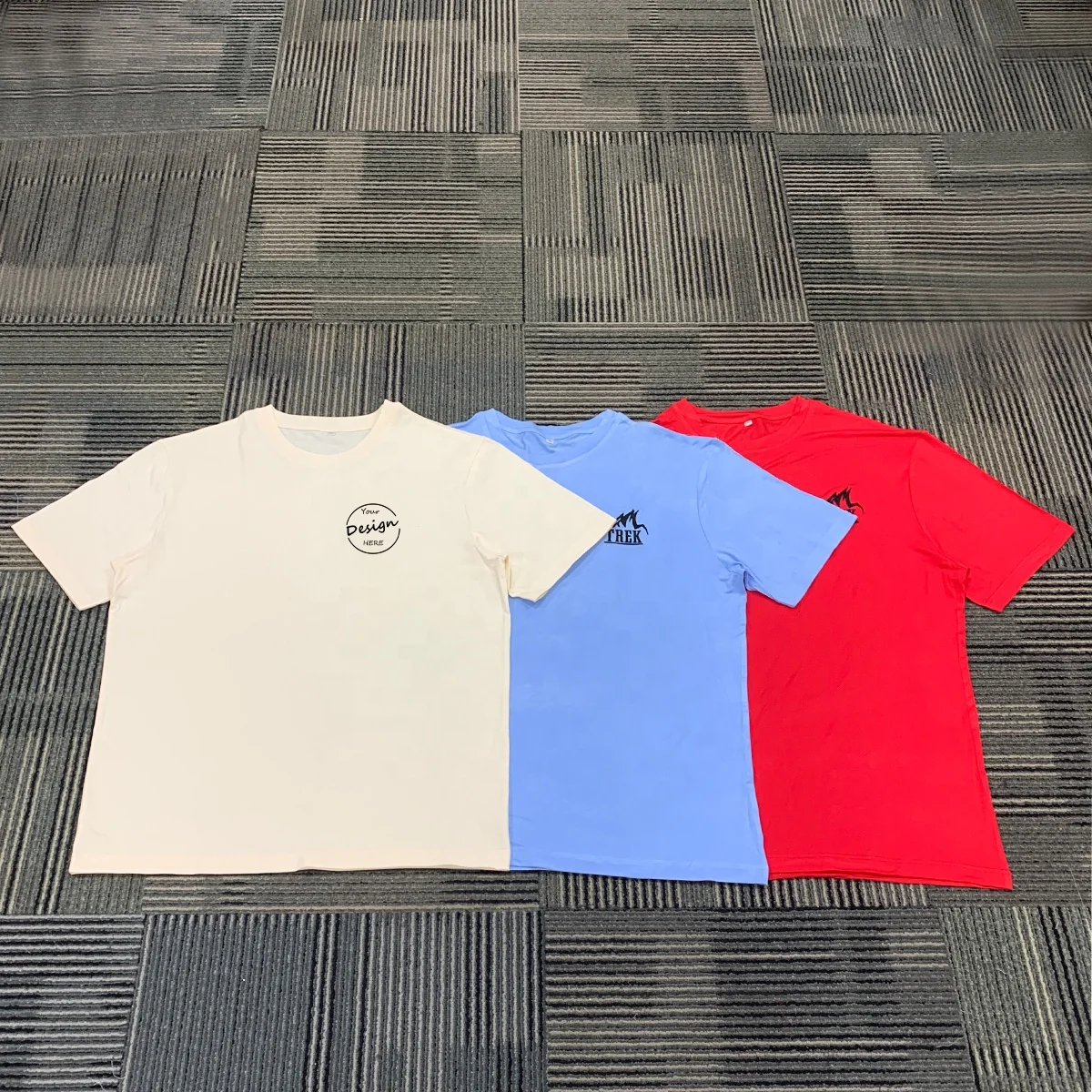 JL725A Manufacturer High Quality Tops Sportswear Blank Printing Sports 50 Percent Polyester 50 Percent Cotton t Shirts