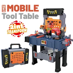 2022 детский строительный инструмент для мастерской скамейка Игровой Набор детских инструментов игровой домик пластиковый инструмент игрушки для детей мальчиков и девочек