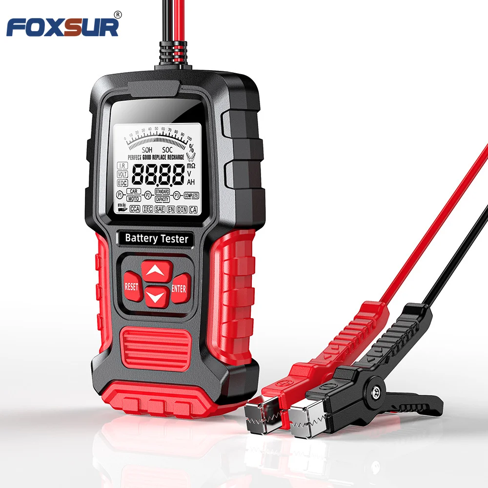 Foxsur FBT-300 12V 24V Car Battery Tester Digital Analyzer with LED Display - Image 5