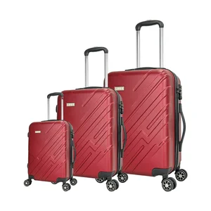 Hot Sale Custom Logo ABS Luggage Spinner Wheels Large High Quality Carry-On Suitcase From China Unisex Aluminum Material Travel