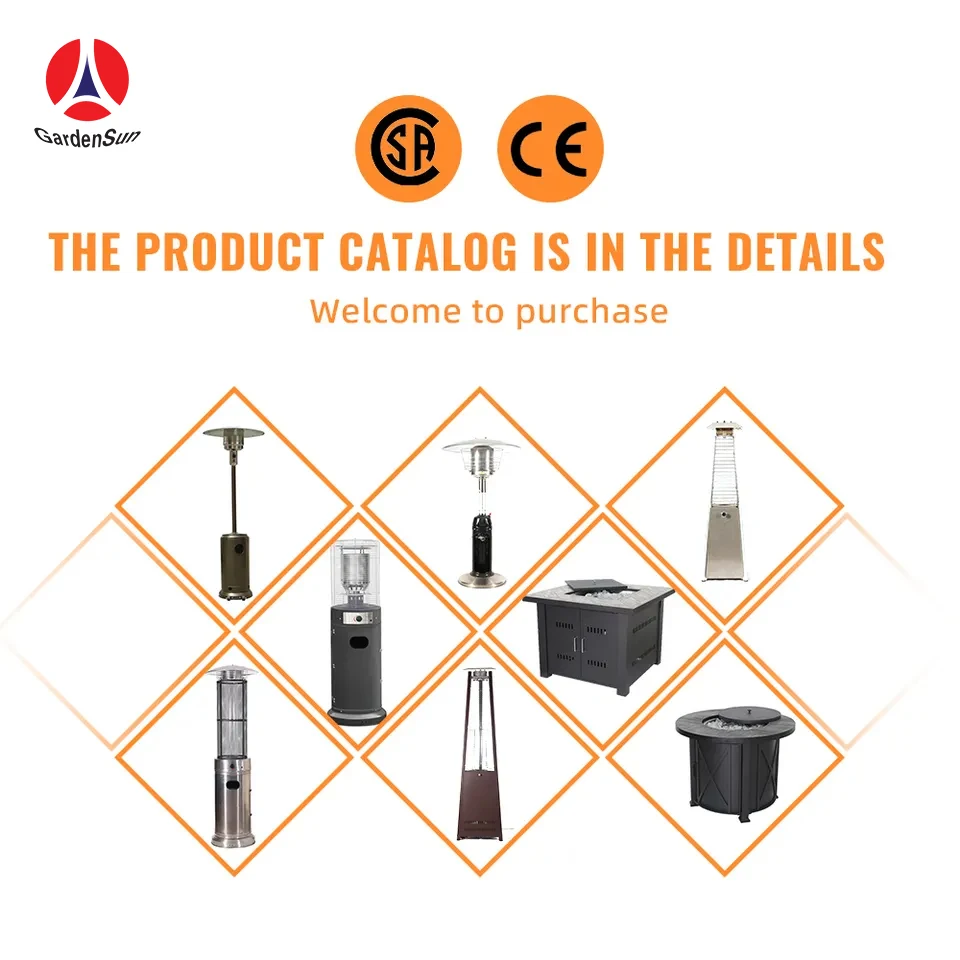 Modern Heater of Cost Performance Gas Room Wood Pellet Patio Heater Fire Flame for Outdoor Use