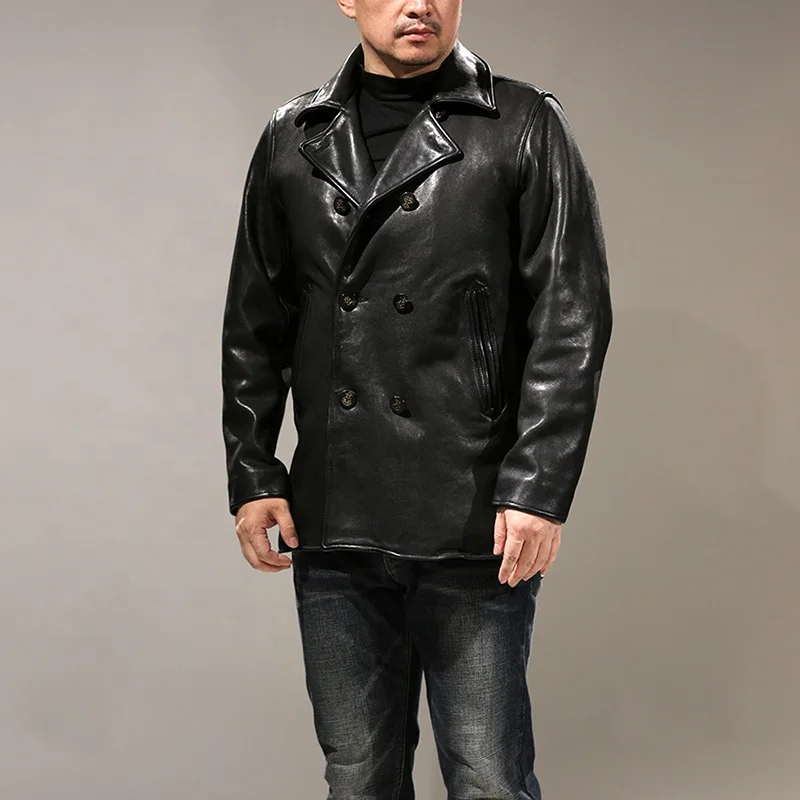 Shop Men's Plus Size Genuine Leather Jackets - Durable & Stylish