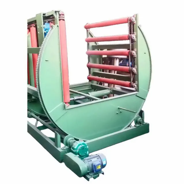 Power roller type plywood making board turnover machine