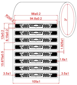 Hot Selling Cheap RFID Tags Dry Inlay Chip RFID Dry Inlay Uhf RFID H9 Label