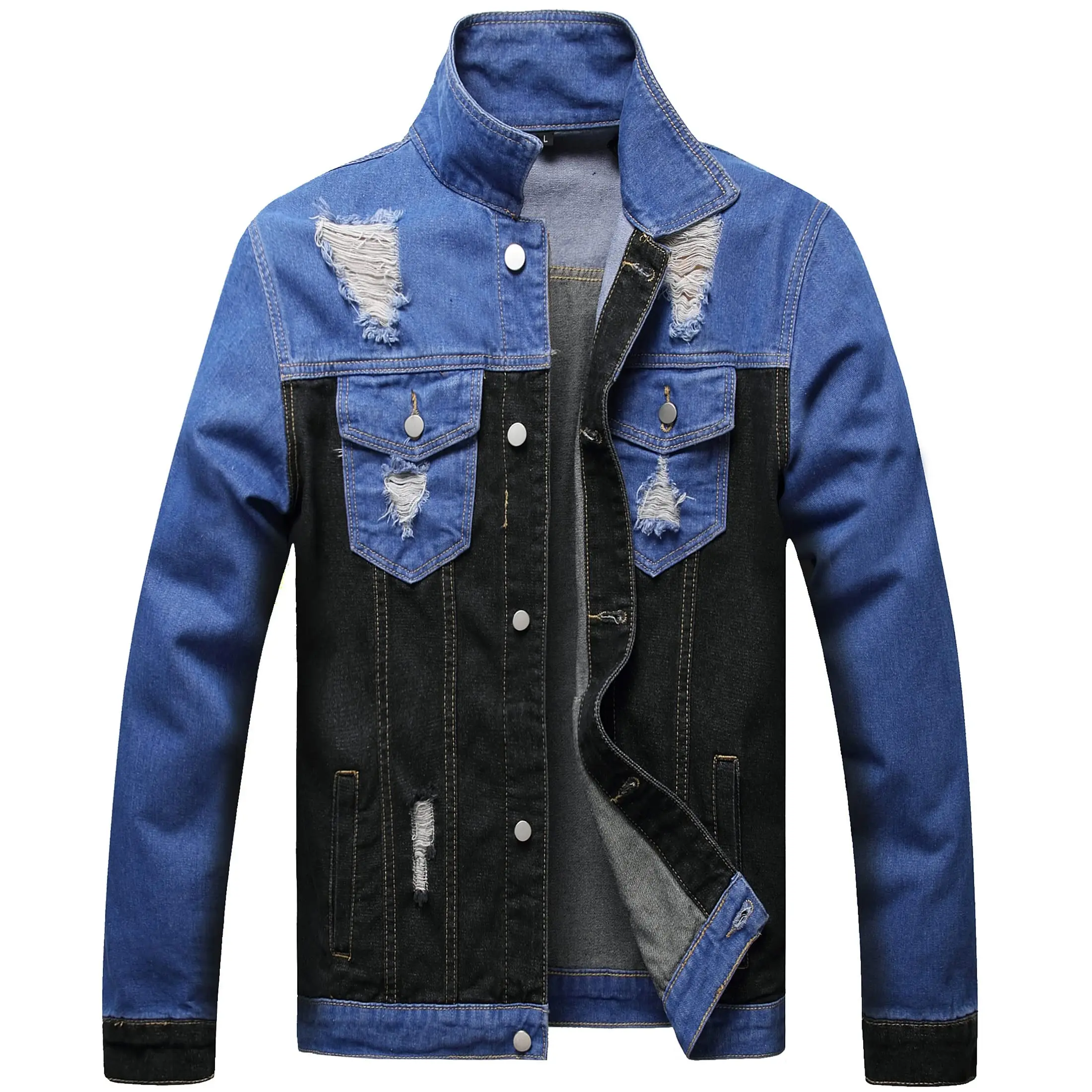 Spring Autumn New Men's Jean Jacket Slim Fit Cotton Denim Jacket R –  Experience Apparel & Clothing