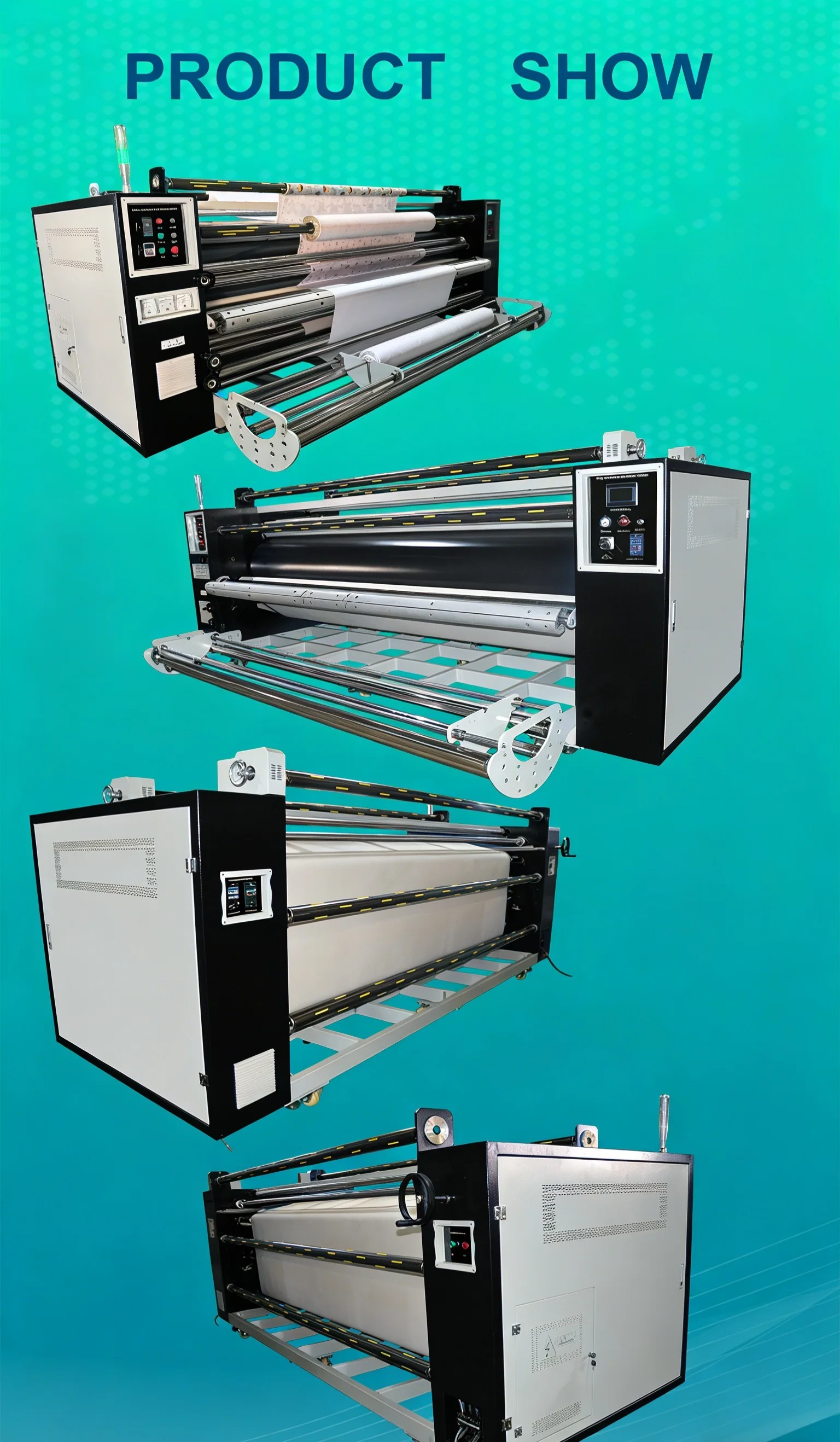 product new rotary mechanical driven sublimation transfer automatic heat press machine roll to roll for t shirts digital print home use-1