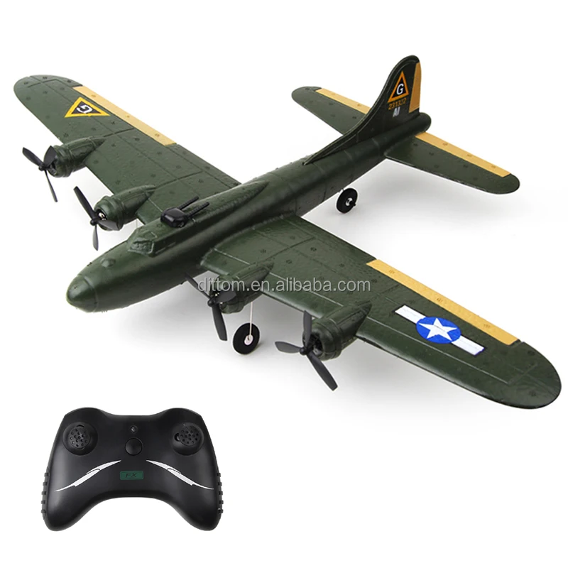 B17 Air Forte RC Aircraft Model 2.4G RC 2CH Flying Fortress Bomber Glider Warplane Toys FX817
