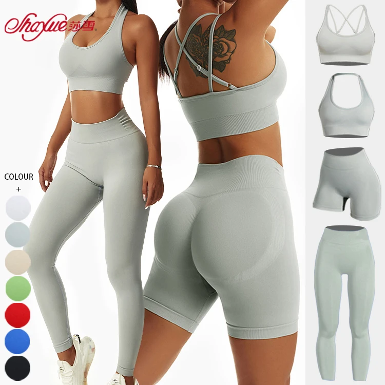 A-IN GIRLS (4PCS)Sports Fitness Yoga Suit (Sports Bra+Pants+Long T+Jacket)  2024, Buy A-IN GIRLS Online