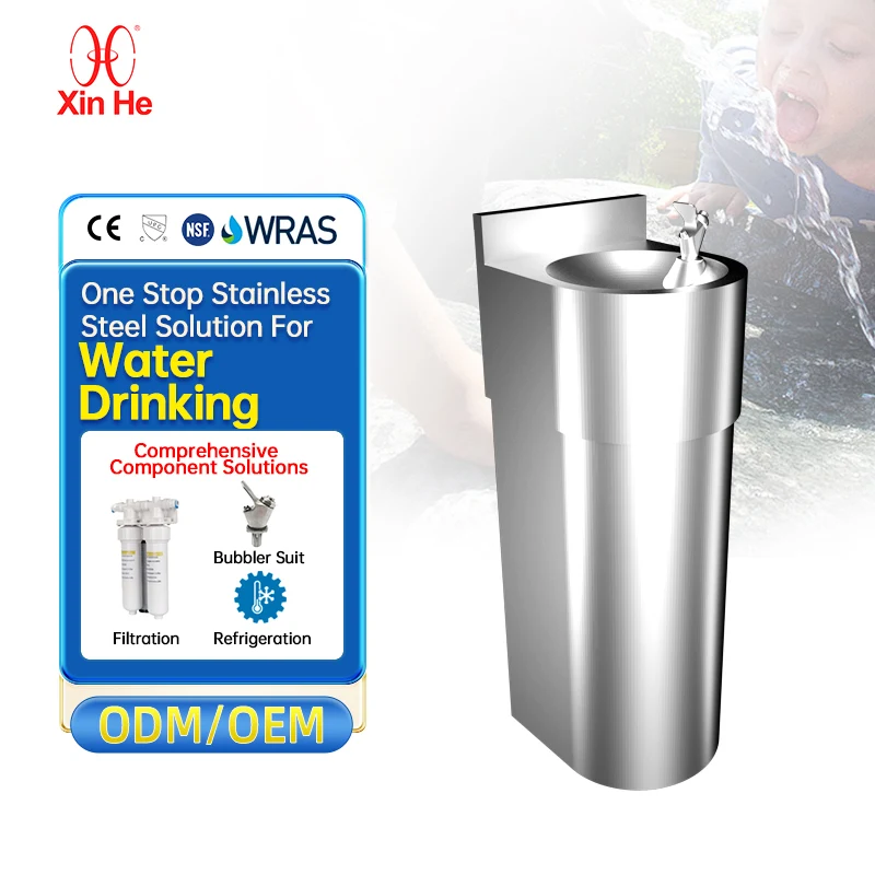 Push Type Cup-free Drinking System Public Directly Drinking Water Station Standing Drinking Fountain