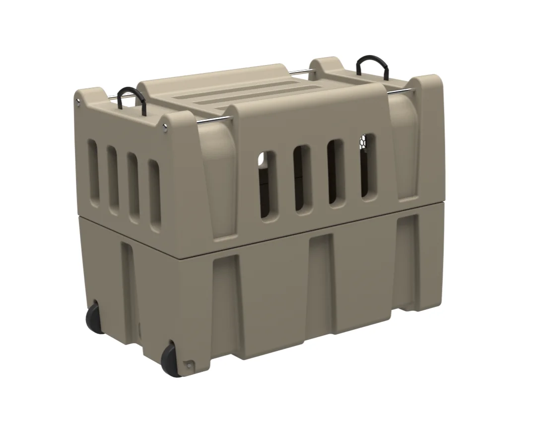 Prime Custom Tough Dog Cage Plastic Rotomolded Travel Pet House Modular