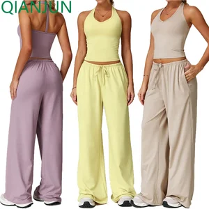 Custom Logo 2 Pieces Fitness Outfit Women Gym Clothes Sports Yoga Suit Gym Yoga Fitness Sets