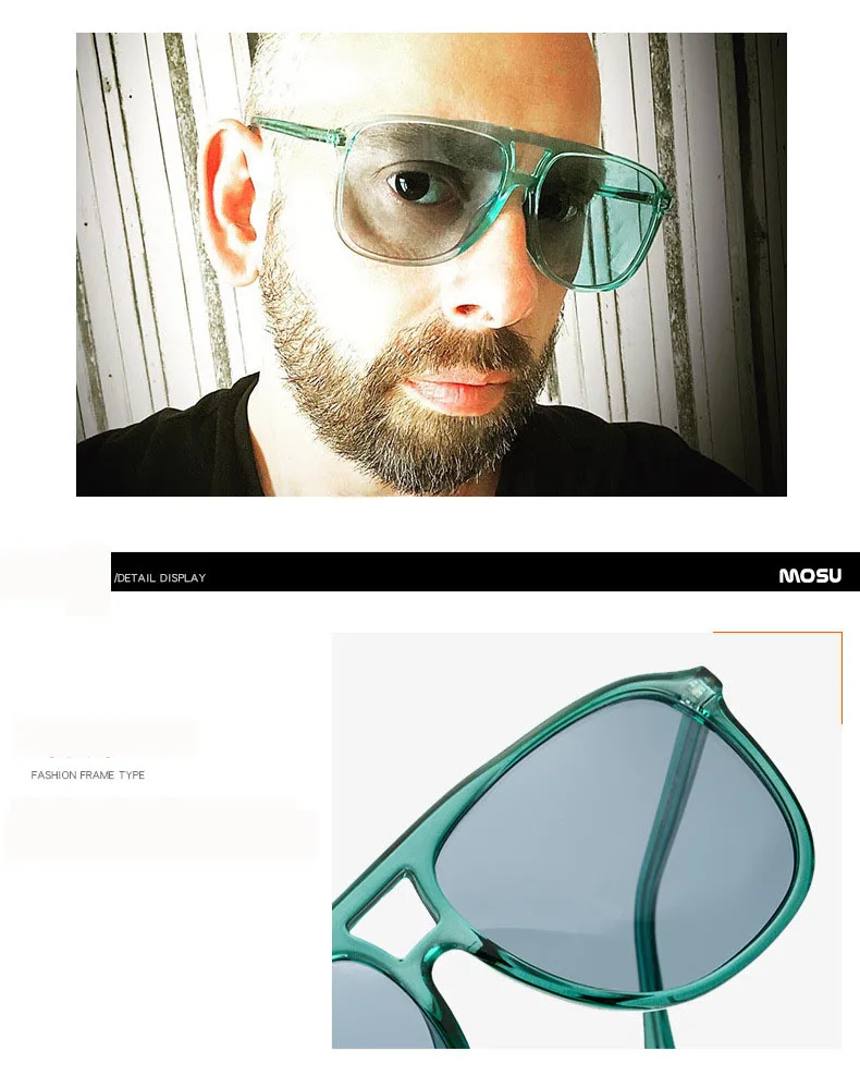 Promotion Transparent Candy Color Eyewear Blue Wholesale Hip Hop