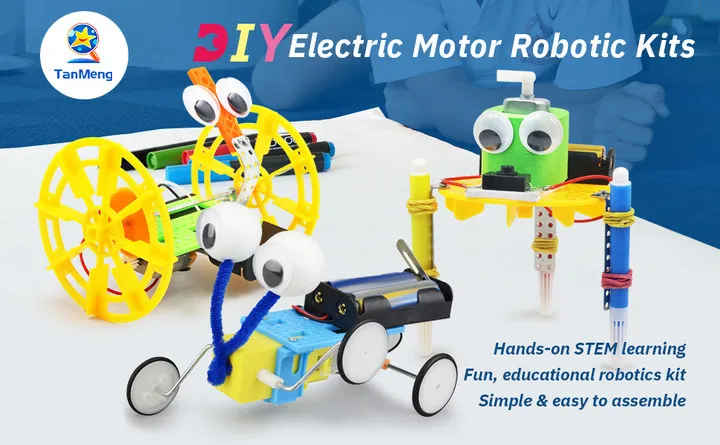 Electric Motor Robotic DIY STEM Toys for Kids - Fun & Learning