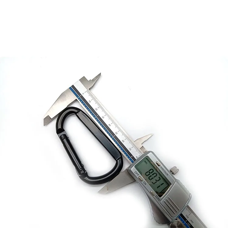 25KN D-Shape Screw Lock Swivel Carabiner Matt Black Flat Steel Snap Hook Steel Hook for Hammock Hiking Yoga Outdoor