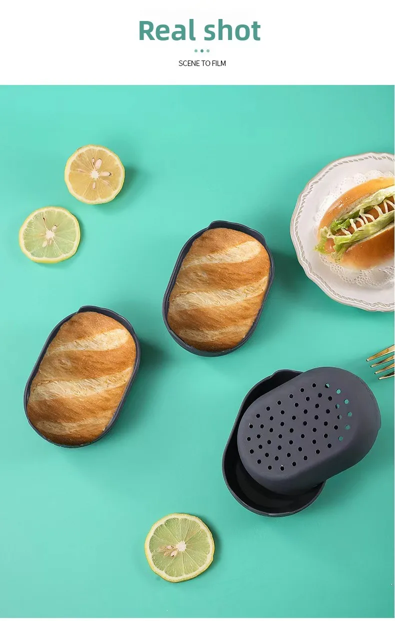 4-Piece Silicone Cake Mold Set High Temperature Resistant Oval Baguette Baking Pan Rectangular Kitchen Tools for Baking manufacture