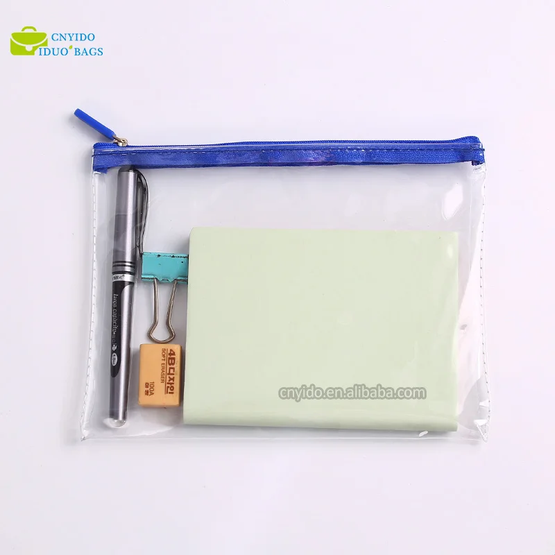 Custom Waterproof Clear Transparent A4 A5 A6 Poly Plastic Slider Zipper ...