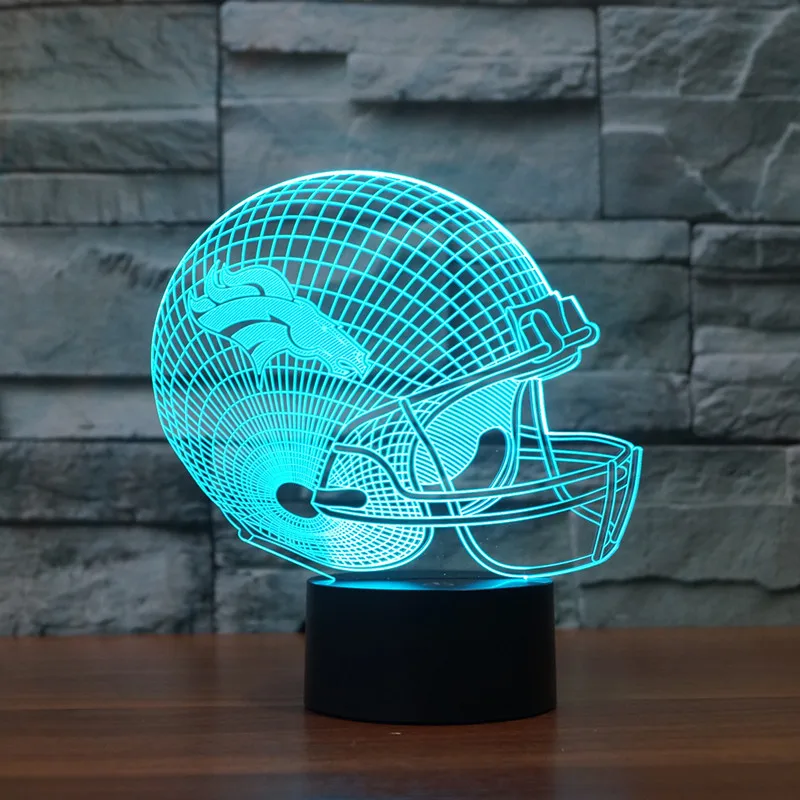 NFL Football Helmet Table Lamp