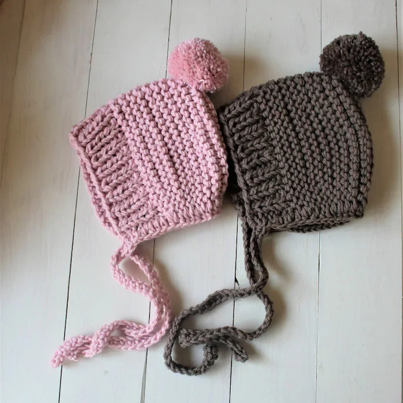 Y-Z Кабельное вязаные свитера для малышей Аксессуары детской Pom pom Зимняя Шапка; Детские шапки с изготовленным на заказ логосом Лана де