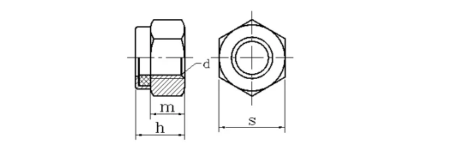 product fully stocked brass hexagon nylon lock nut m3 m72 self locking feature for nuts product-59