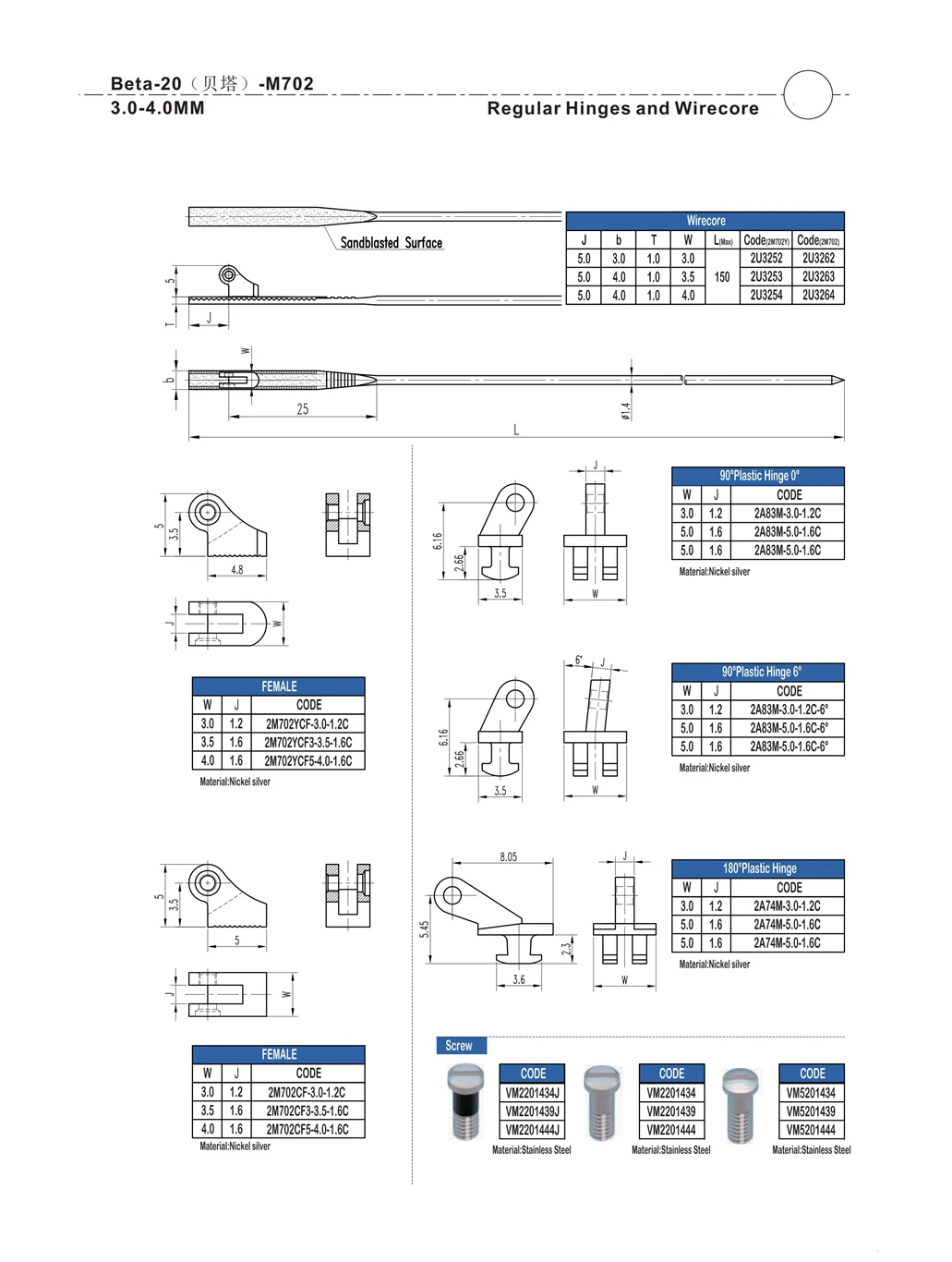 Glasses Assembly Hinges And Wire Cores Spectacle Spare Parts Eyeglass