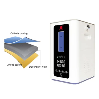 New Design Portable Oxyhydrogen Inhalation Machine 300ml/min Breathing ...