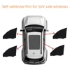 Black Self-adhesive film for SUV side windows: 150*110 cm