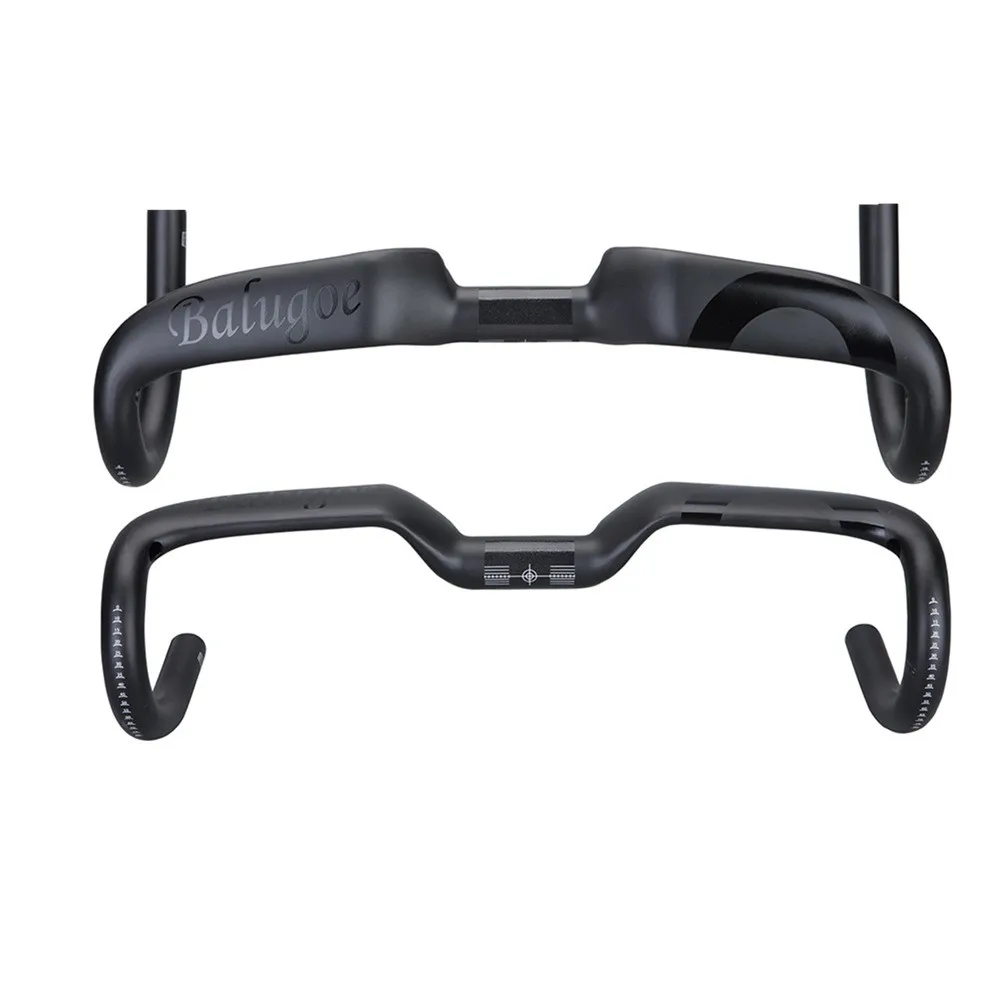 Balugoe Carbon Fiber Handlebar for Road Bicycles, Sizes 400/420