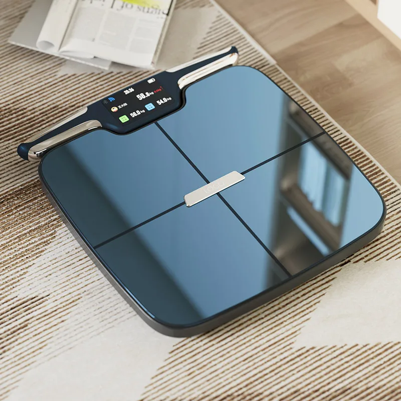 8 Electrodes Digital Inbody Data Calculating Body Composition Analyzer Bathroom Scale with Bluetooth & WiFi Body Fat Scale