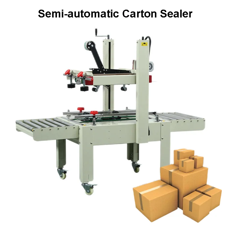 180w Adjustable Sealing Sealer Boxpacking Machine Semiautomatic Case