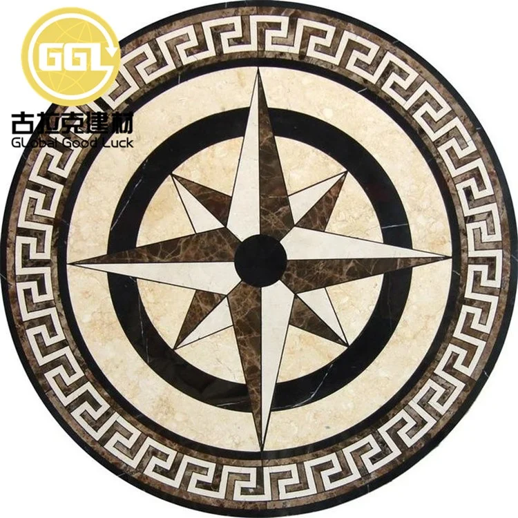 Waterjet Marble Medallion Floor Custom Medallion for Villa Hotel