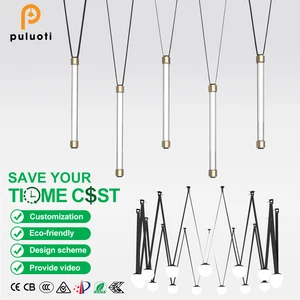 Modern Indoor Belt Light Event Lighting System Dimmable DALI Track Light Led Shop Light Venetian Blind Light with COB Chip App