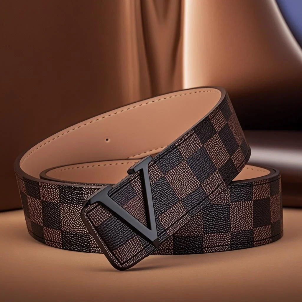 2025 New Arrival Customizable Designer  Leather Belts Casual Luxury Business Style with Automatic Adjustment Men Women