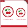 สีแดง 7นิ้ว*10ชิ้น