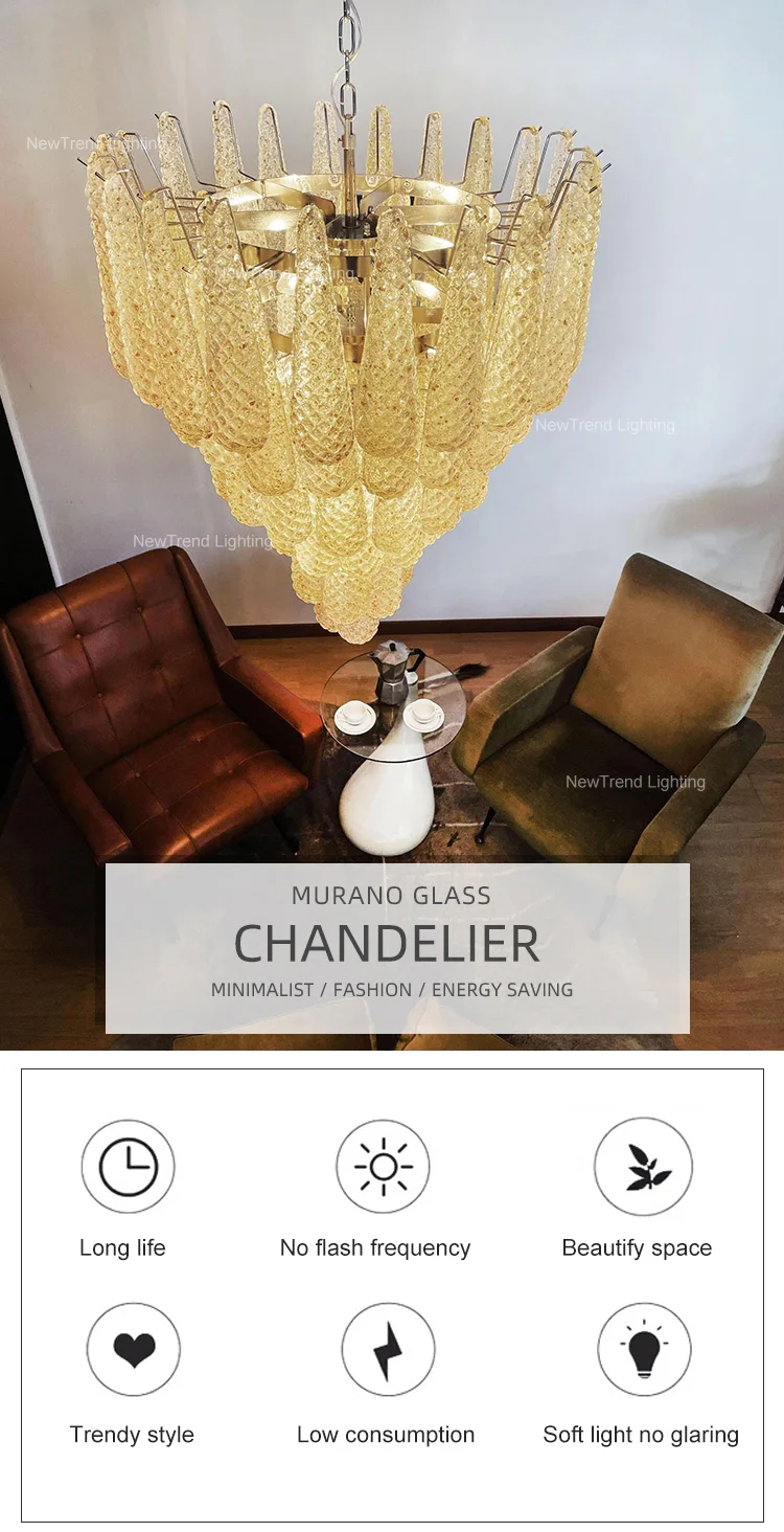 cpl 447 french vintage style murano glass chandelier  luxury italian led pendant light for villa living room dining  duplex staircase-1