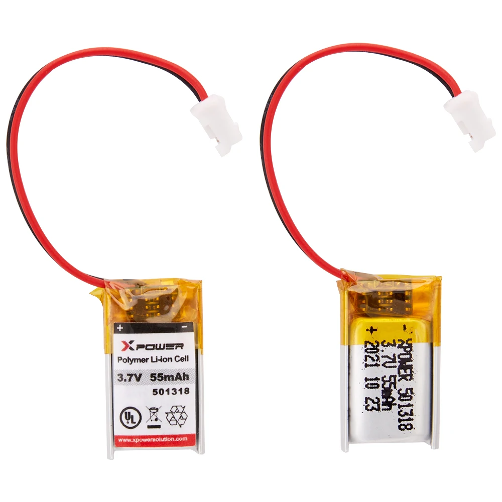 UL Approved 3.7v 55mah Lithium Polymer Rechargeable Battery 501318 For Consumer Electronics