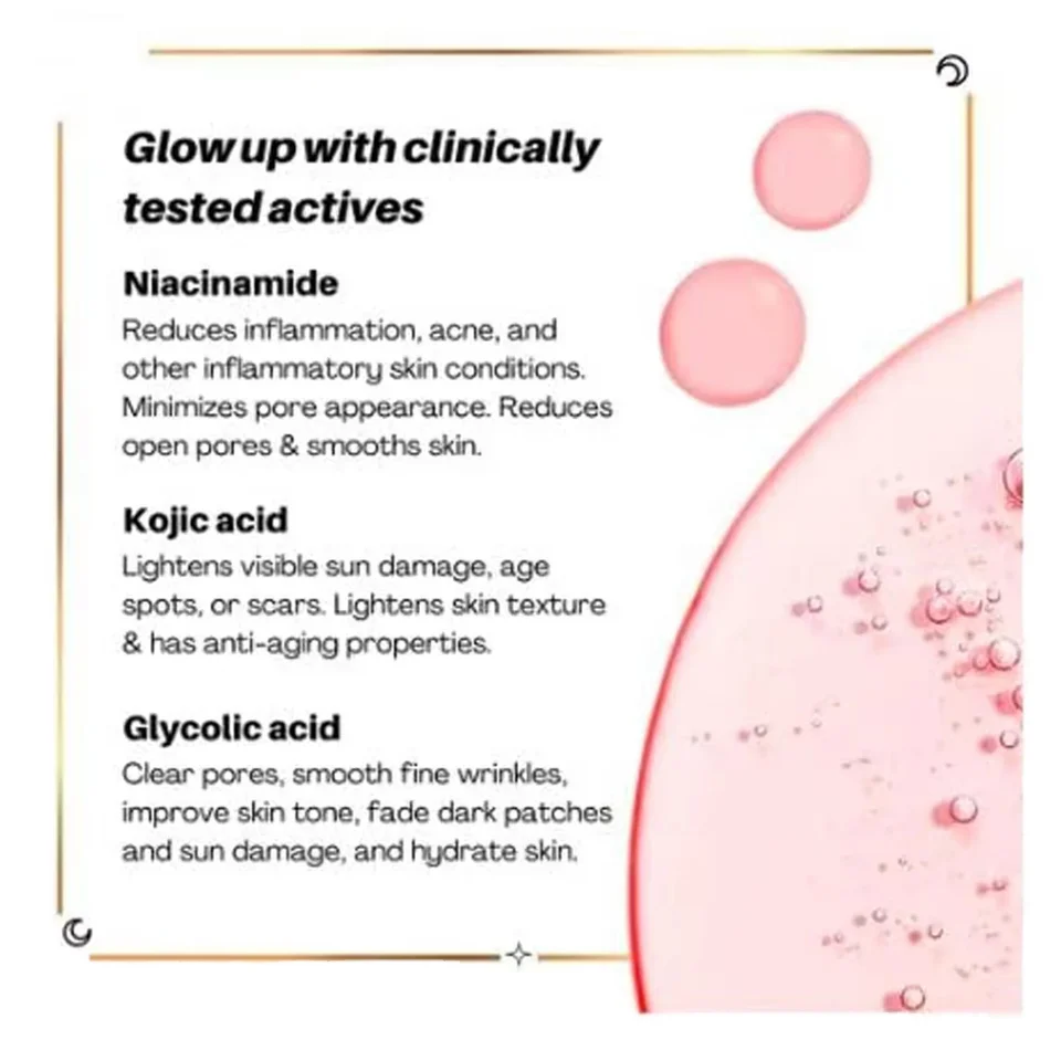 OEM  ODM   Private Label Hello Clear Skin Face Wash Kojic Acid | Niacinamide Glycolic Acid Remove Blackheads Whitehead Face Wash
