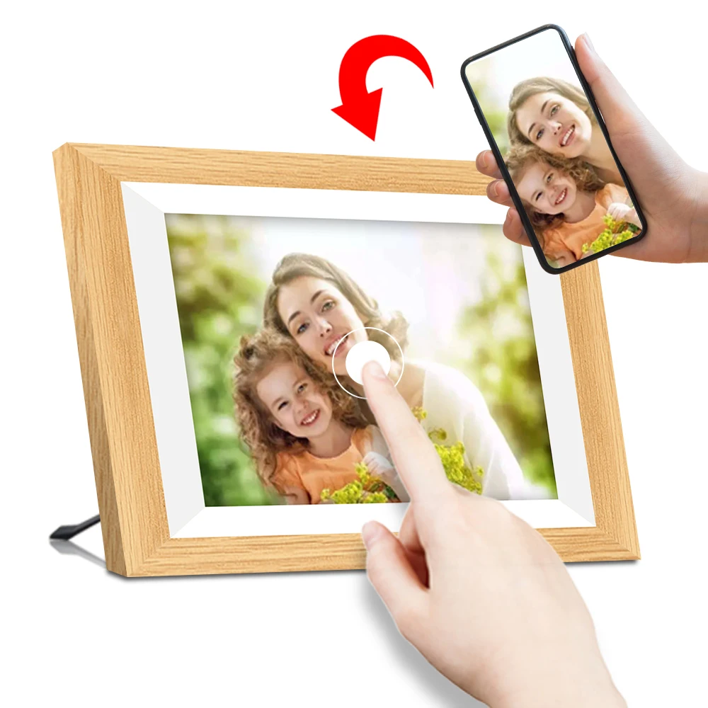 10.1 Inch Digital Art Frame With Touch Screen Nft Smart Hd Digital Photo Picture Frame For Gifts