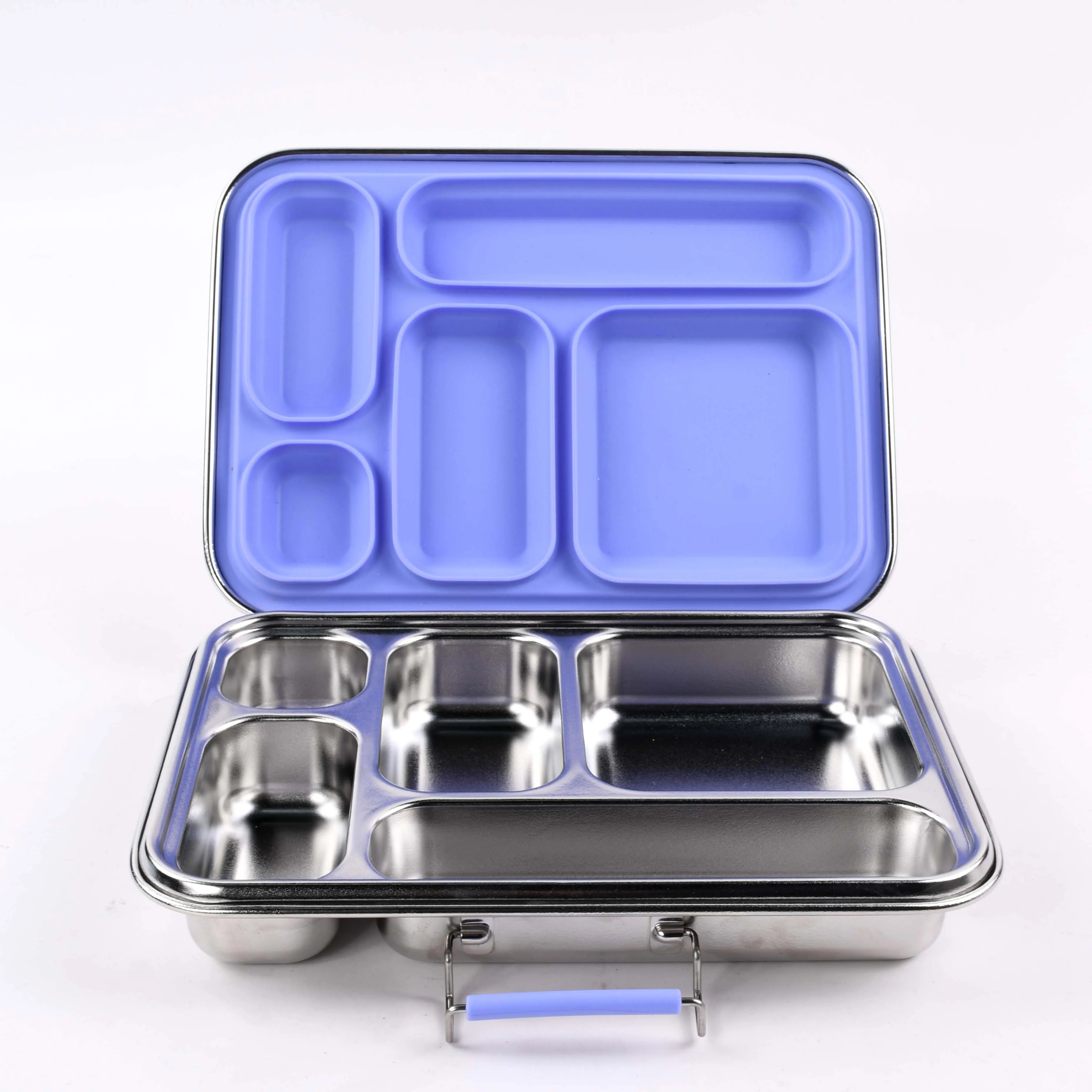 Aohea BPA-Free Back to School Dishwasher Safe Stainless Steel Lunch Boxes With Snack Containers for Kids and School Students