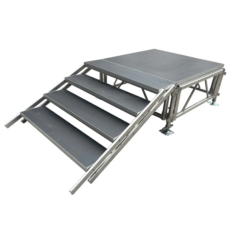 Aluminum  Adjustable Wedding Party Mobile Assembly Stage