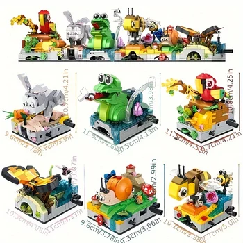 A Set of 6PCS, Fun Building Blocks, Animal Stitching, Shaking Music, Arbitrarily Assembly, Puzzle Toys