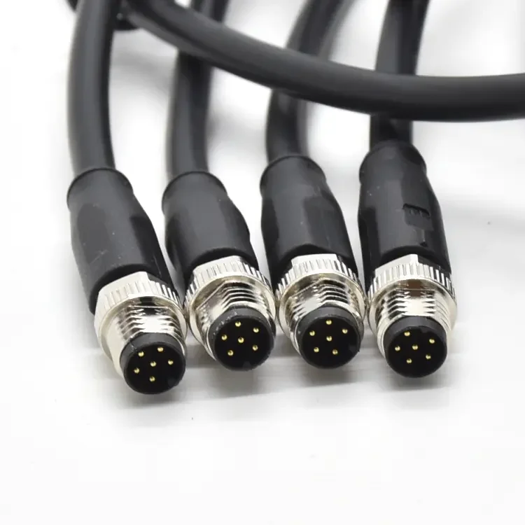 Hot Sale Wire Connectors 6 Pin Circular Industrial Male Female Cable Plug Female Connector IP67 Waterproof Sensor M8 Connector