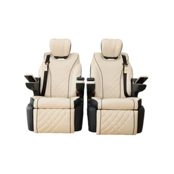 Luxury Electric Leather Car Seat With Footrest Automotive Modified Seat For vito
