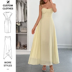 Wholesale slip backless maxi casual dresses for ladies dresses women lady elegant