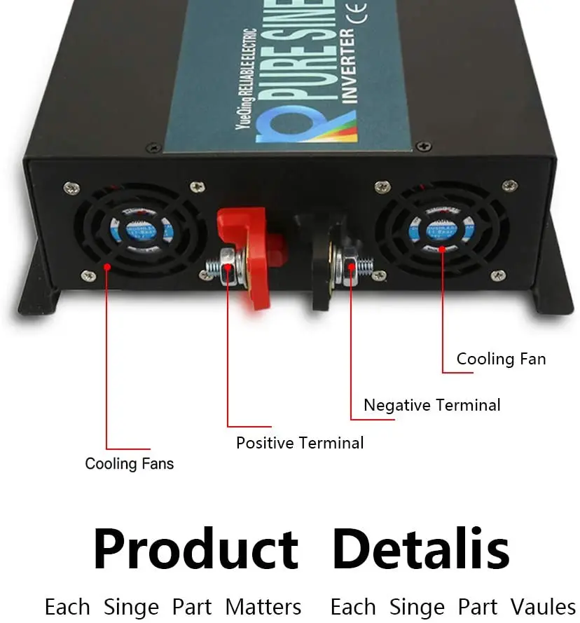 WZRELB Wechselrichter Ce Emc Approved 24V DC AC 220V 120V 100V 5000w Off Grid Pure Sine Wave Inverter 12V