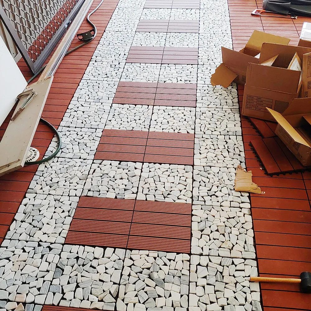 Clickdeck Grass Tile Floor Patio Garden Tiles Wpc Board Interlocking