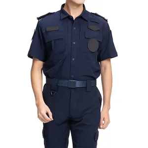 Elastic Quick Drying Summer Security Uniforms Guard Set Samples Support Guard for Training