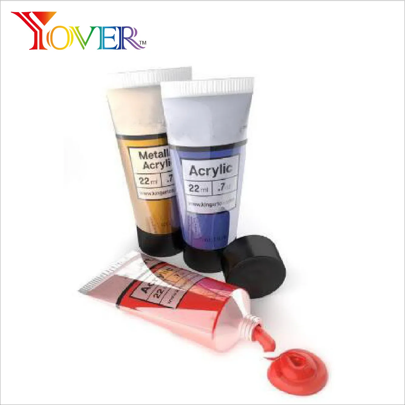 Kingart 22ml Paint Set 48/Pkg - Acrylic