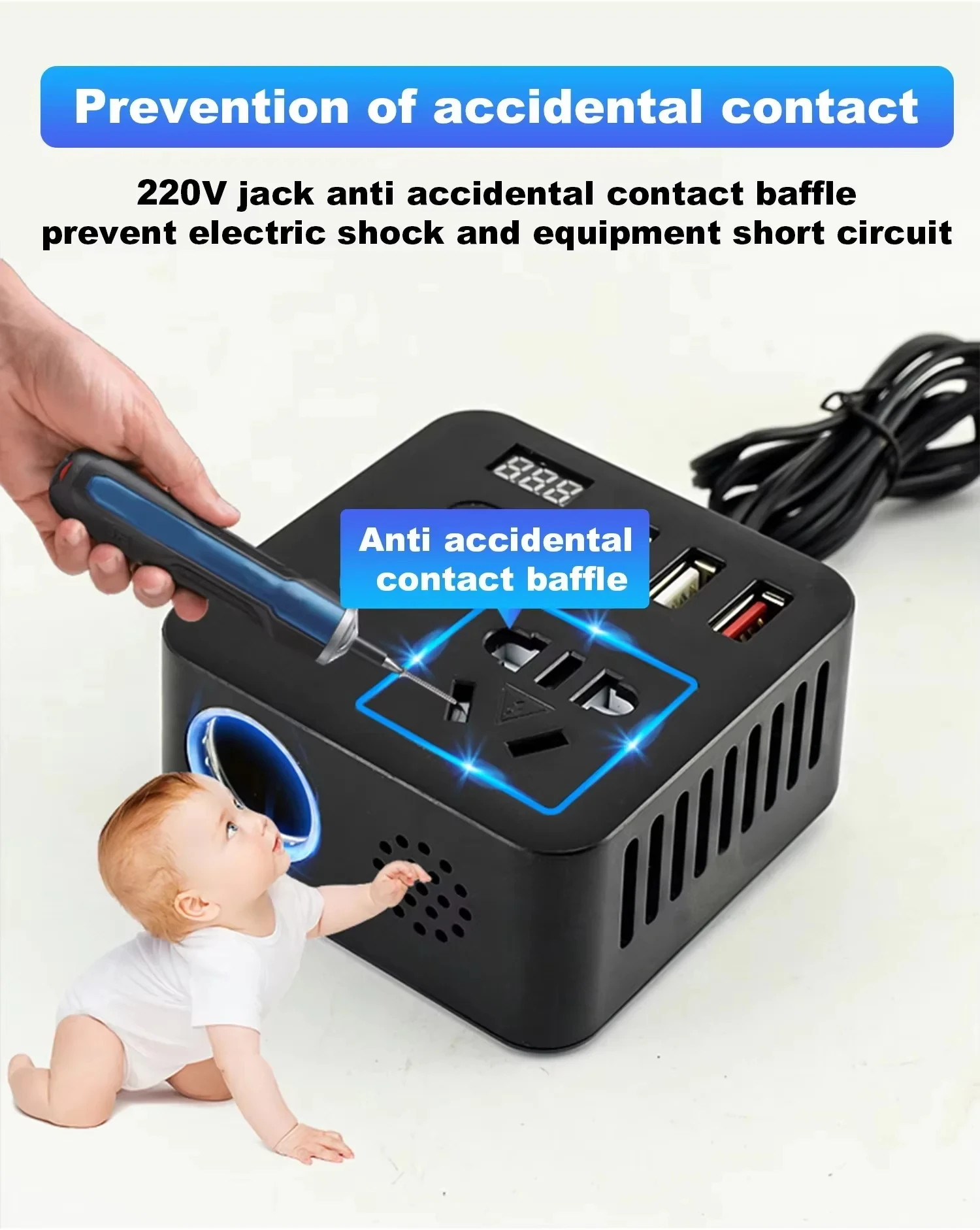 12V 100W DC to AC Power Inverter Charger - Image 6