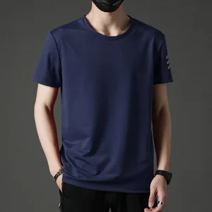 Premium Dry-Fit Sports Top Gym Workout Wear Loose Fit Big & Tall Sizes Blank Design Summer Activewear Men's Knitted T-Shirt